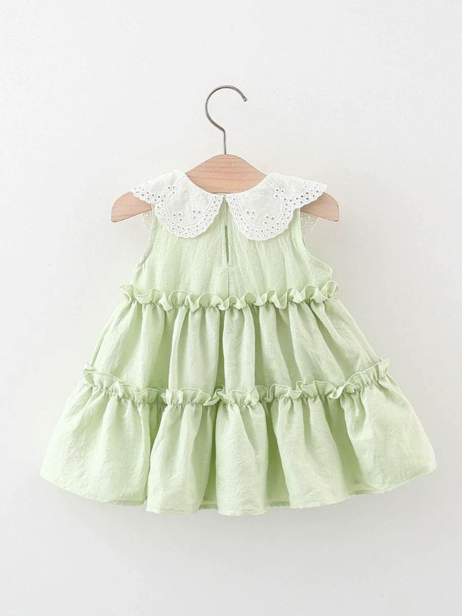 Vestido Infantil Golinha de Renda Camadas