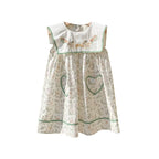 Vestido Infantil Bordado Patinhos Florzinhas