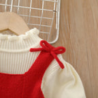 Vestido Infantil Inverno com Laços