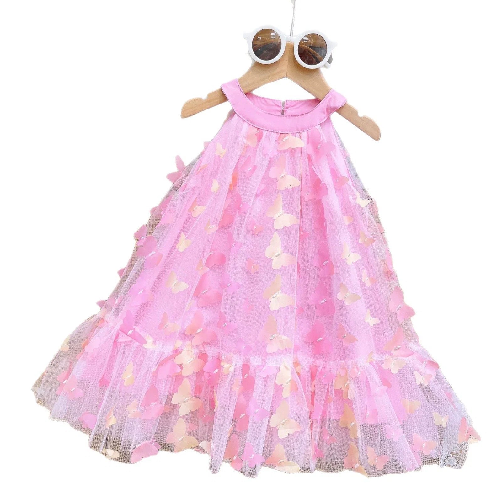 Vestido Infantil Tule Borboletinhas