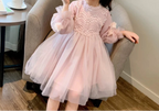 Vestido Infantil Florzinhas Tule