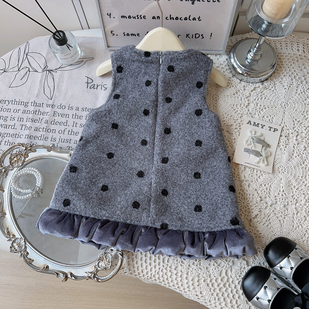 Vestido + Blusa Infantil Lacinho