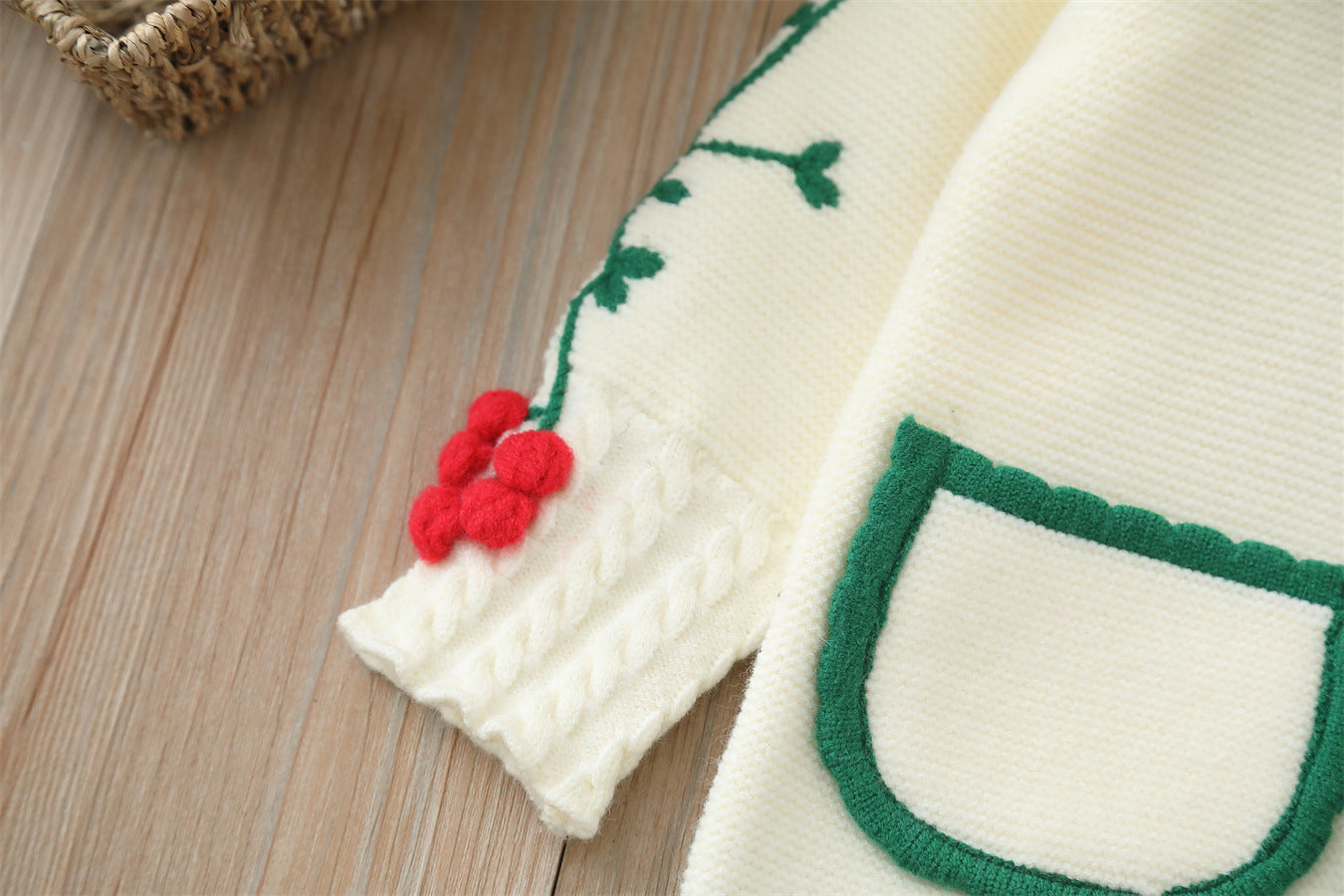 Conjunto Infantil Feminino Inverno Cerejinhas