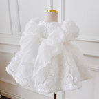 Vestido Infantil Branco Floral