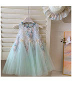 Vestido Infantil Florzinhas e Borboletas