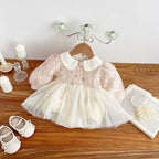 Body Infantil Floral Tule