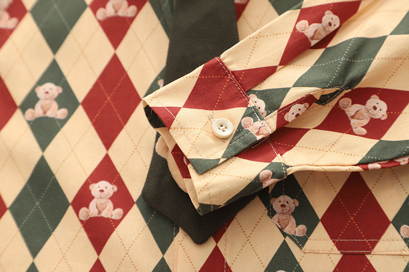 Conjunto Infantil Ursinhos com Gravatinha