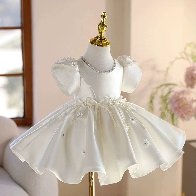 Vestido de Festa Branco Lacinhos