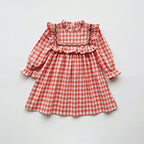 Vestido Infantil Gola Xadrez