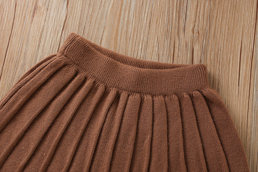 Conjunto Infantil Feminino Tricô Mussi Florzinhas