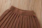 Conjunto Infantil Feminino Tricô Mussi Florzinhas