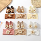 Kit Meia + Faixinha Infantil Florzinha