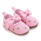 Sapato Infantil Florzinhas e Lacinho