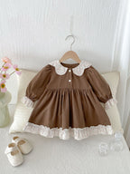 Vestido Infantil Barrados Florzinhas