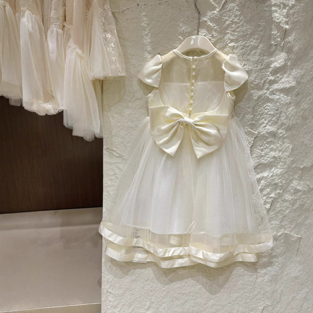 Vestido De Festa Infantil Com Pérolas