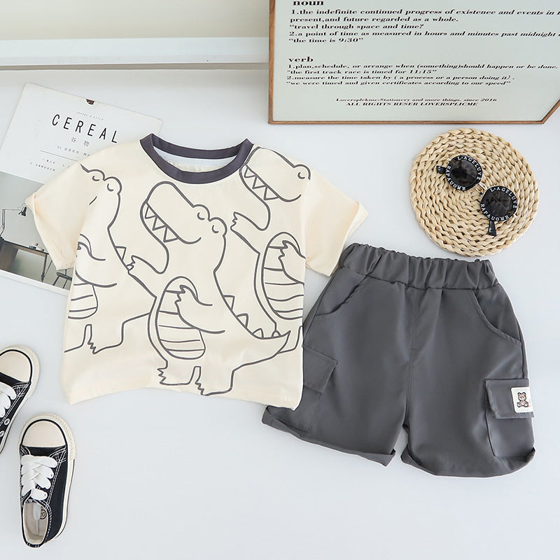Conjunto Infantil Verão Masculino Dinossauros