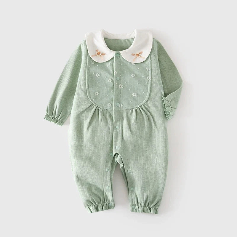 Macacão Infantil Feminino Floral Golinha