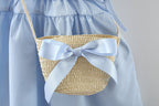 Vestido Infantil Azul Babadinhos