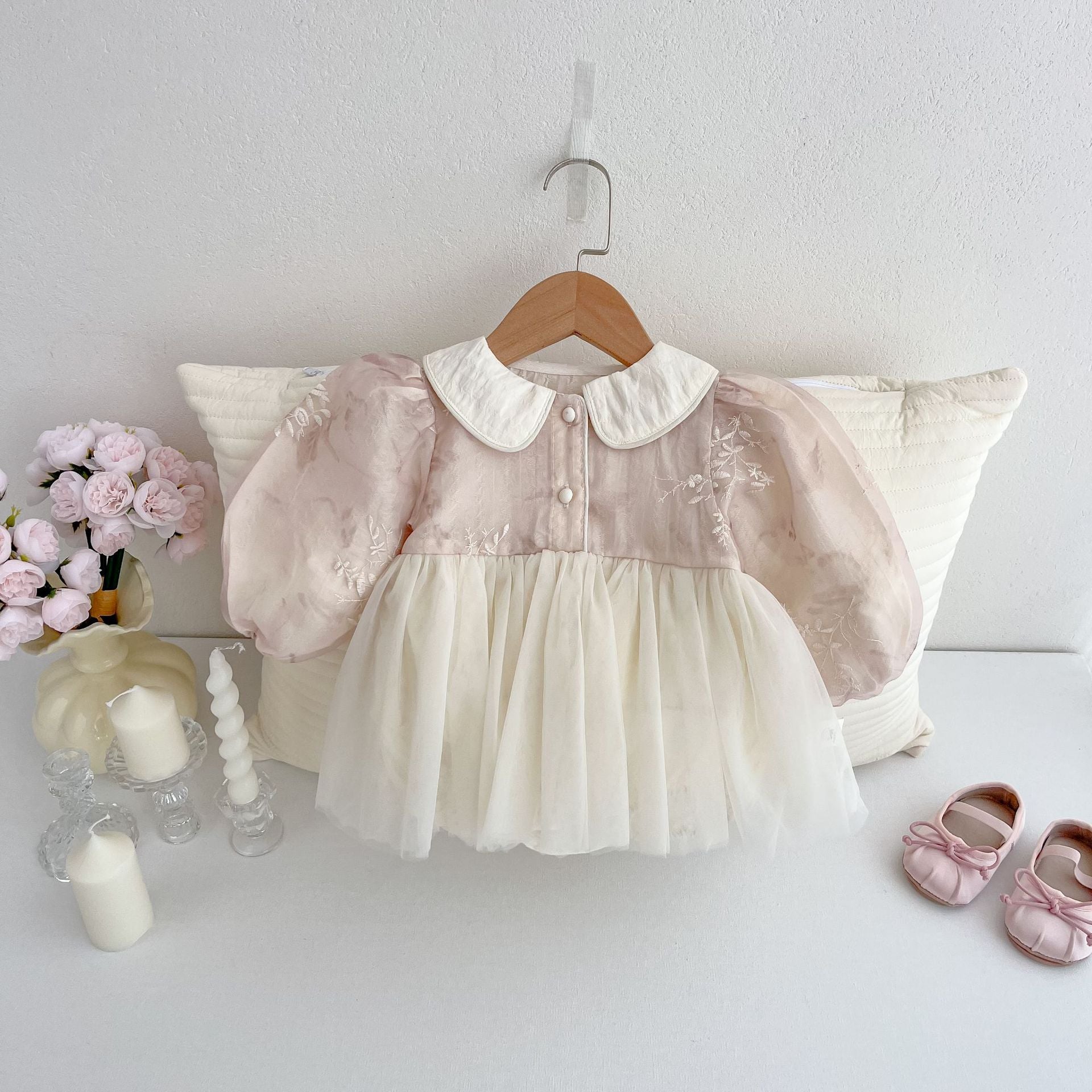 Body Infantil Feminino Floral eTule