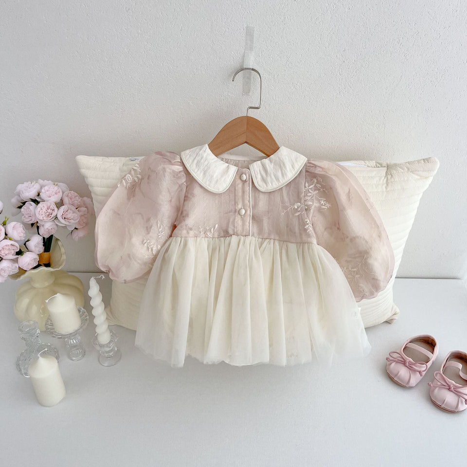 Body Infantil Feminino Floral eTule