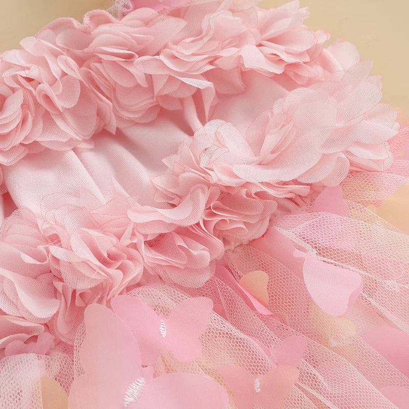 Body Infantil Feminino Rosa Floral