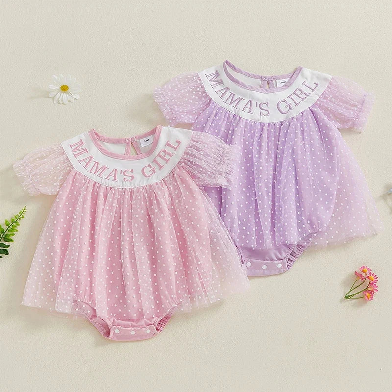 Body Infantil Tule Poá Girl
