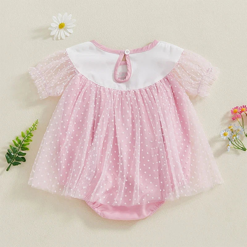 Body Infantil Tule Poá Girl
