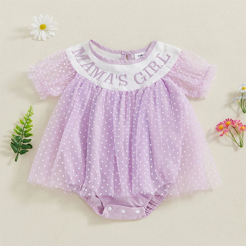 Body Infantil Tule Poá Girl