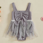 Body Infantil Feminino Laço Franjinha