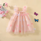 Vestido de Tule Infantil Asa Lacinhos