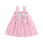 Vestido Infantil de Tule Lacinho