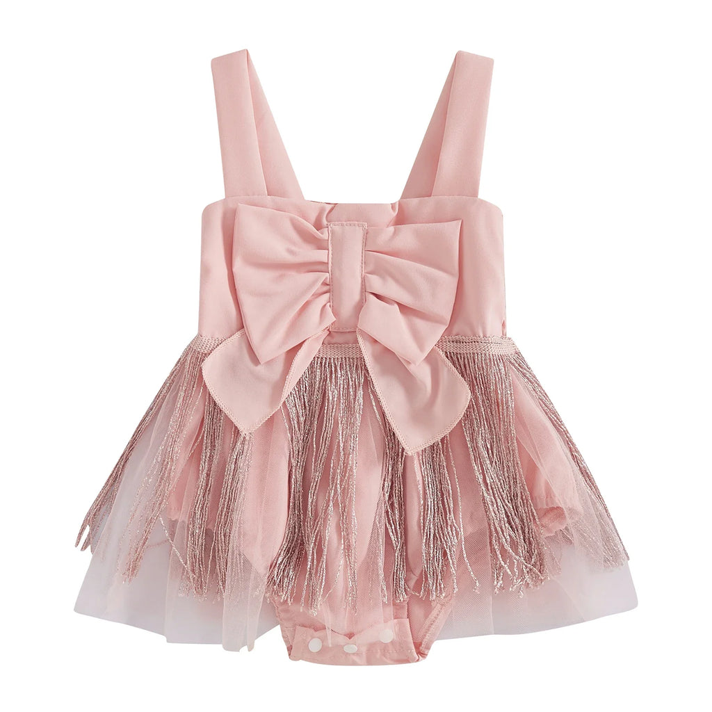 Body Infantil Feminino Laço Franjinha