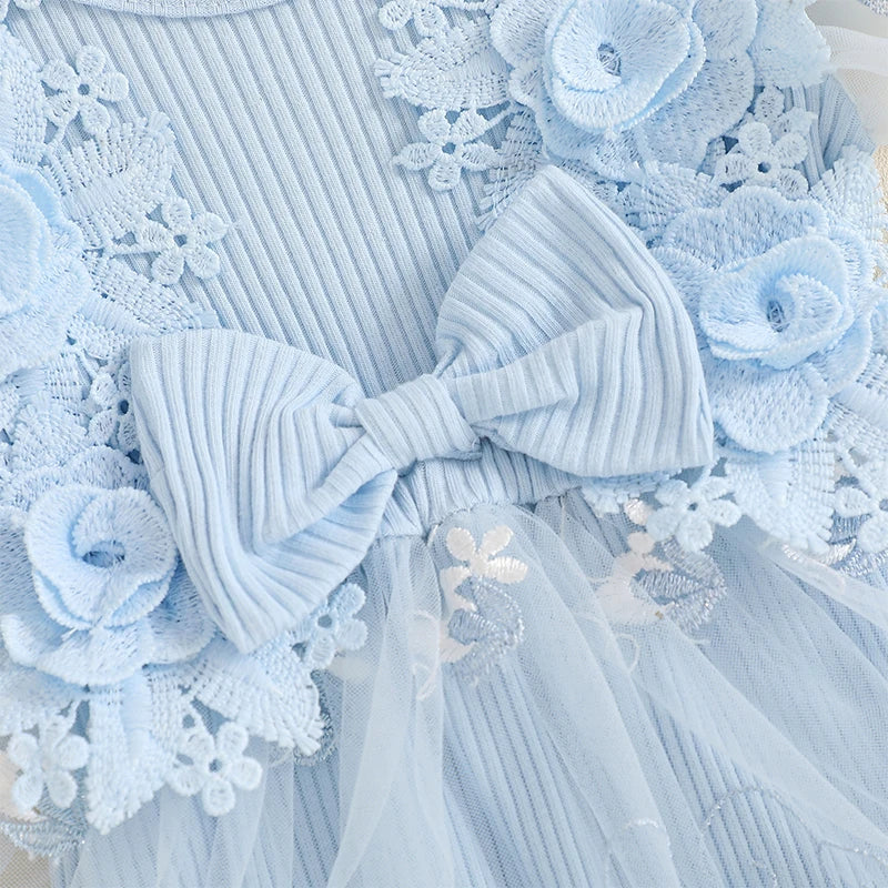 Body Infantil Feminino Bordado Flores