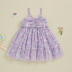 Vestido Infantil Tulezinho Roxo