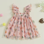 Vestido Infantil Tule Coraçõeszinhos