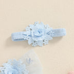 Body Infantil Feminino Bordado Flores