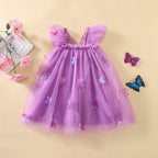 Vestido de Tule Infantil Asa Lacinhos