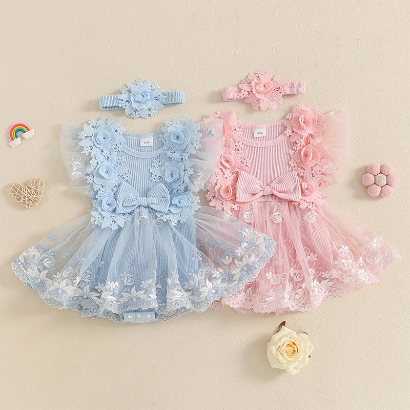 Body Infantil Feminino Bordado Flores