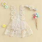 Vestido Infantil Rendado Floral