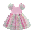 Vestido Infantil de Tule Borboletinhas
