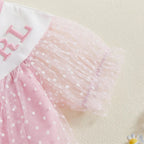 Body Infantil Tule Poá Girl