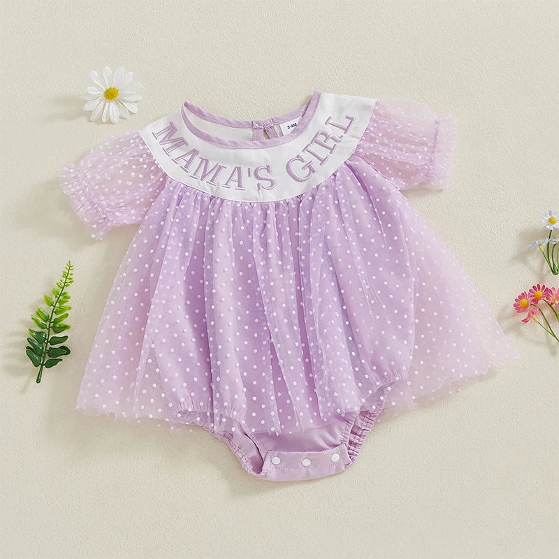 Body Infantil Tule Poá Girl