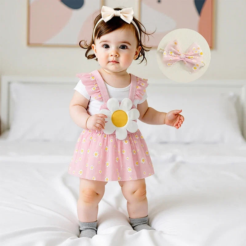 Conjunto Infantil Feminino Margaridas