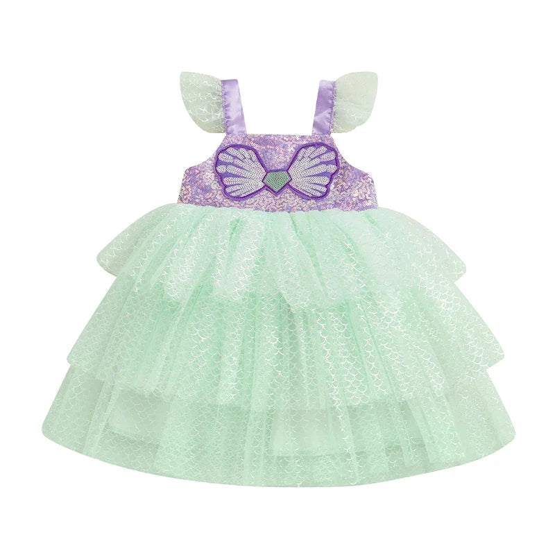 Vestido Infantil Sereia