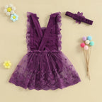 Vestido Infantil Rendado Floral
