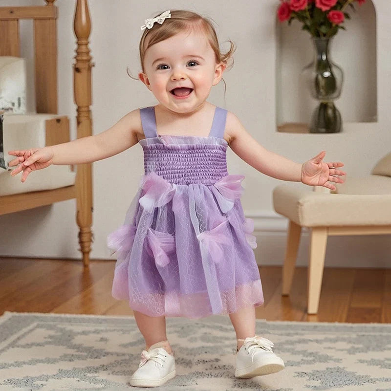 Vestido Infantil Tule Asinha
