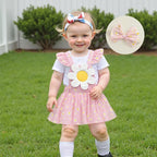 Conjunto Infantil Feminino Margaridas
