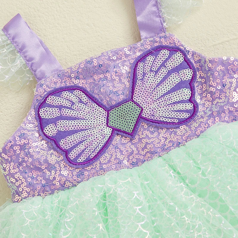 Vestido Infantil Sereia