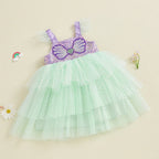 Vestido Infantil Sereia