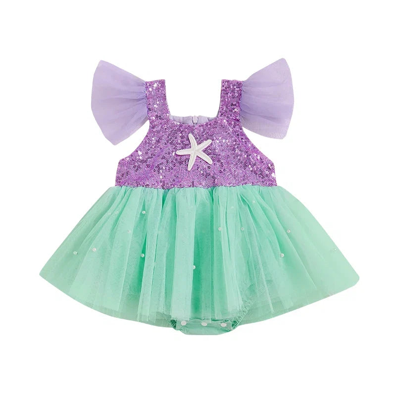 Body Infantil Vestidinho Sereia